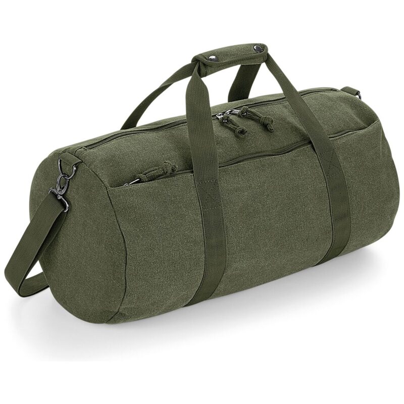 BagBase Vintage Canvas Barrel Bag