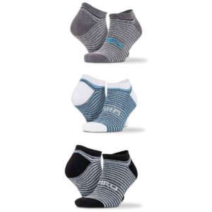 Spiro 3 Pack Mixed Stripe Sneaker Socks