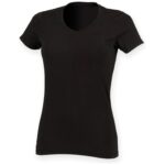 SF Clothing Ladies Feel Good Stretch V Neck T-Shirt