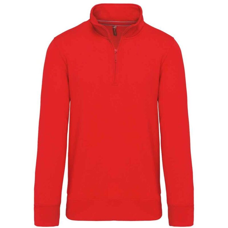 Kariban Zip Neck Sweatshirt