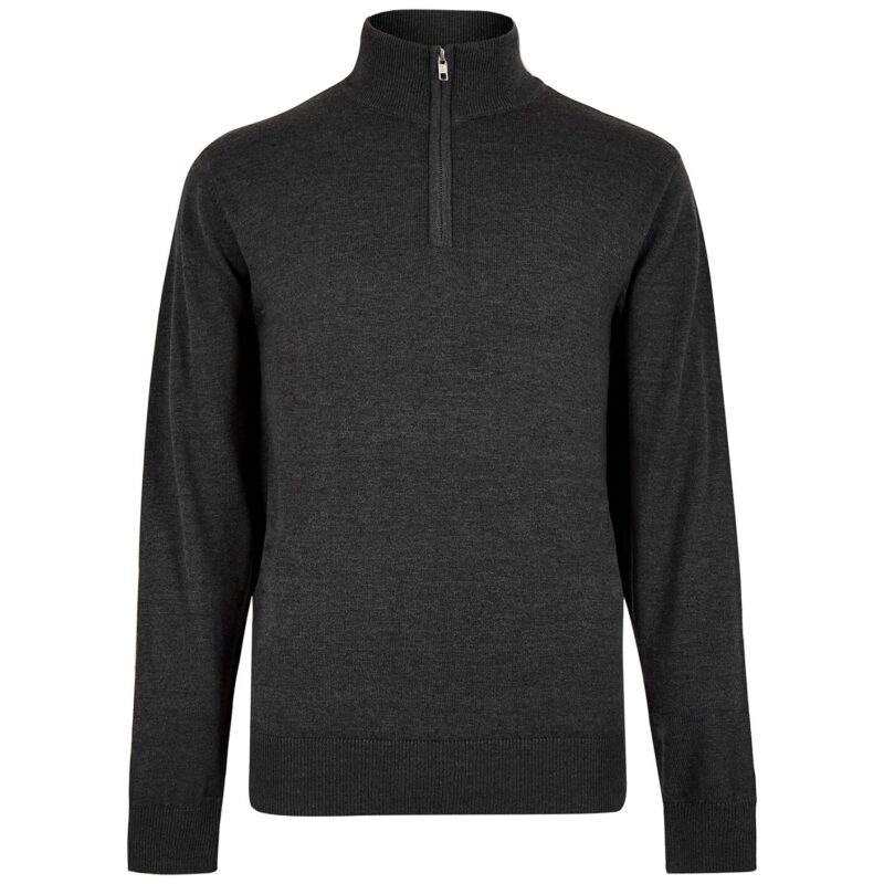 Kustom Kit Regular Fit Arundel 1/4 Zip Sweater