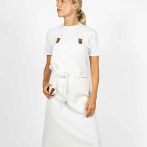 Le Chef Canvas Apron with Leather Tabs