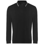 AWDis Long Sleeve Tipped 100 Polo Shirt