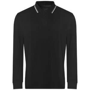 AWDis Long Sleeve Tipped 100 Polo Shirt