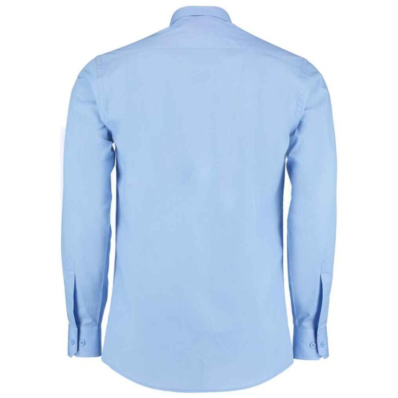 Kustom Kit Long Sleeve Tailored Poplin Shirt