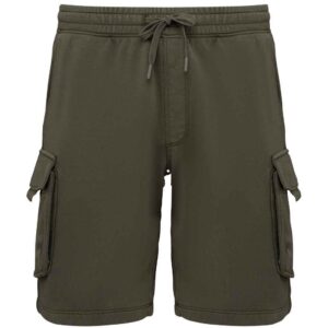 Native Spirit French Terry Washed Effect Cargo Shorts