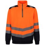 Regatta High Visibility Pro 1/4 Zip Sweatshirt