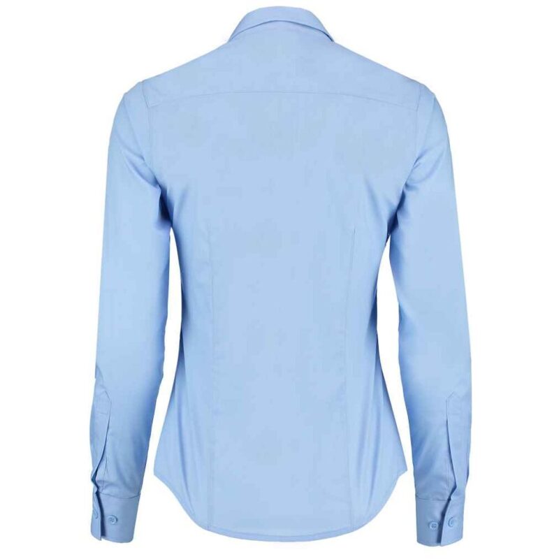 Kustom Kit Ladies Long Sleeve Tailored Poplin Shirt