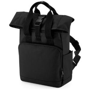 BagBase Recycled Mini Twin Handle Roll-Top Backpack