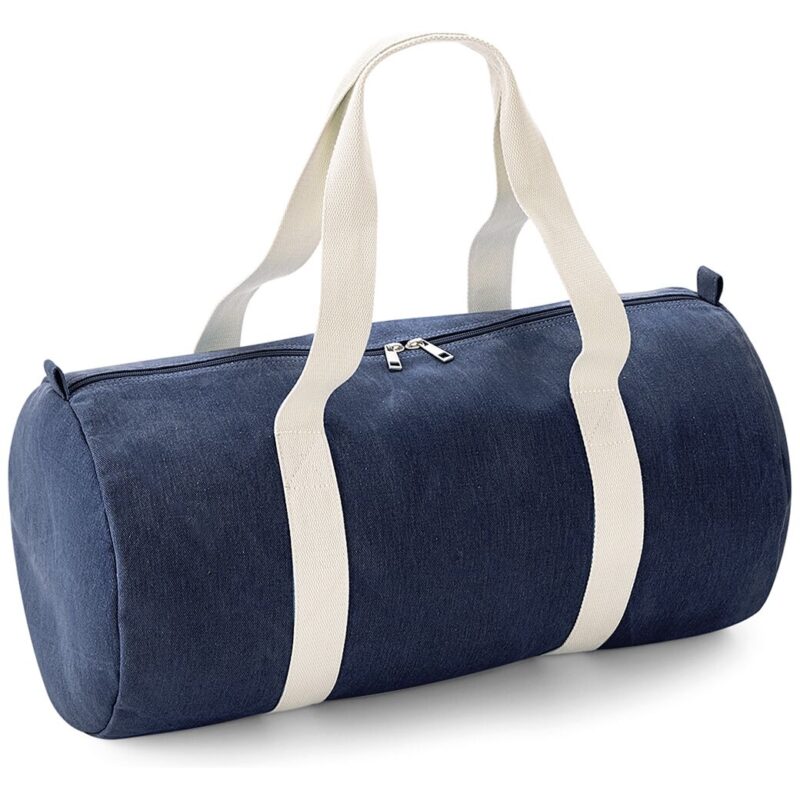 BagBase Denim Barrel Bag