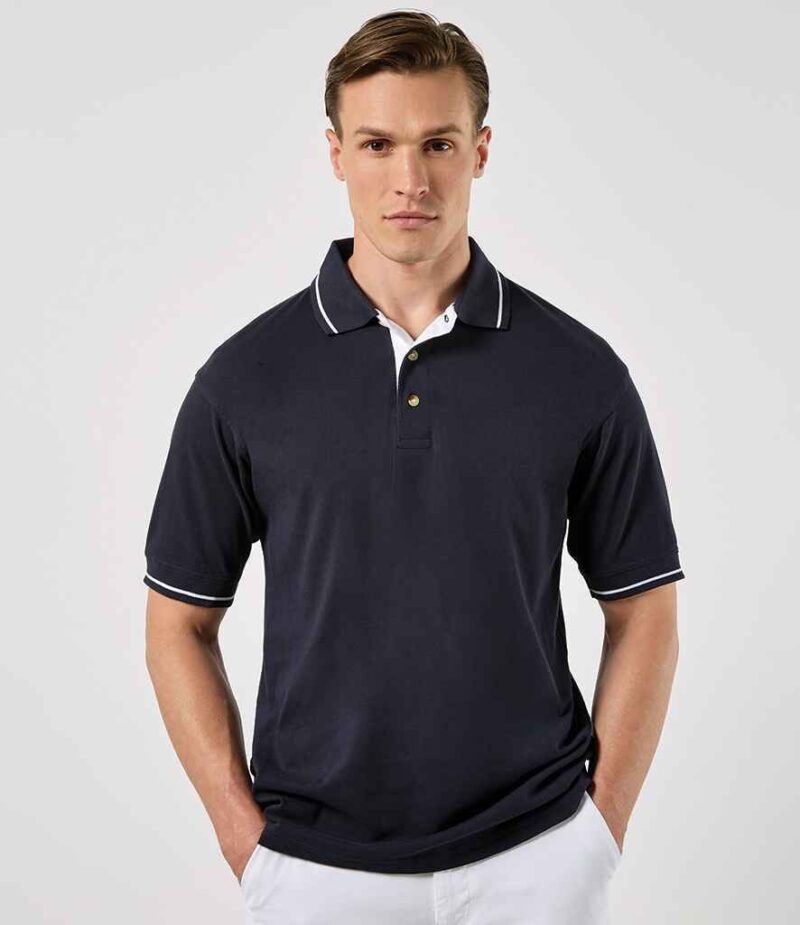 Kustom Kit St Mellion Tipped Cotton Pique Polo Shirt