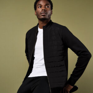 Kustom Kit Regular Fit Quilted Full Zip Sweat Jacket