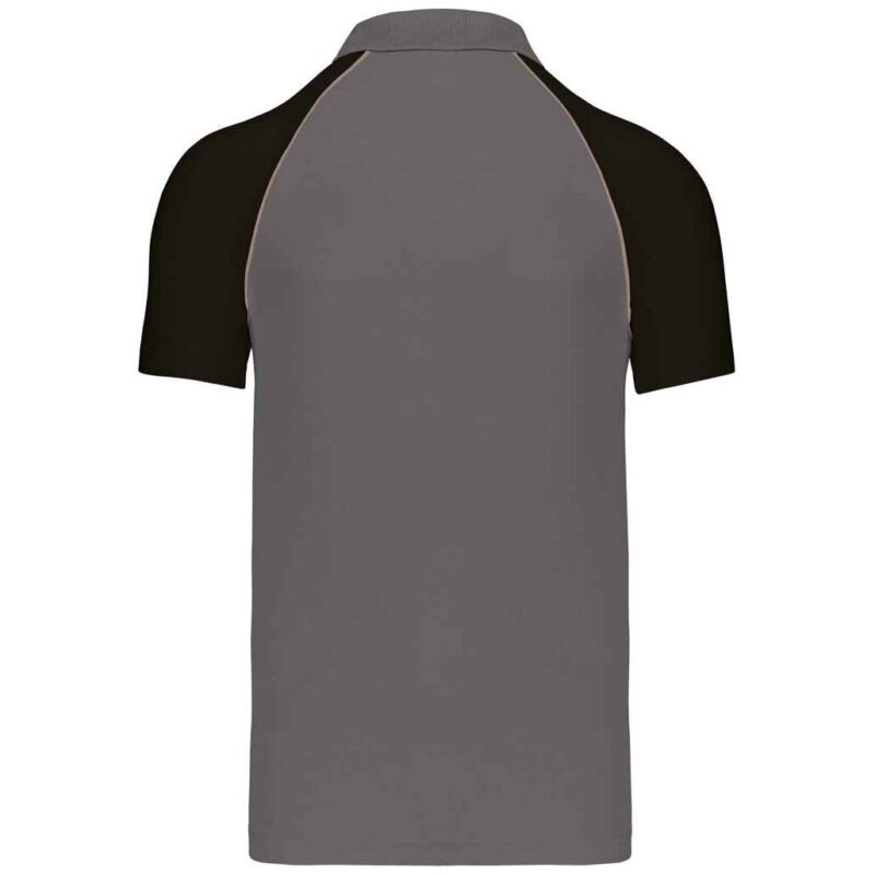 Kariban Baseball Cotton Pique Polo Shirt