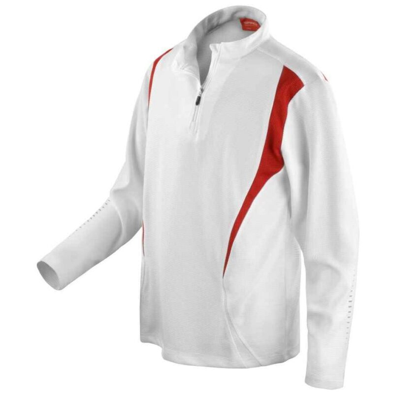 Spiro Unisex Zip Neck Trial Training Top