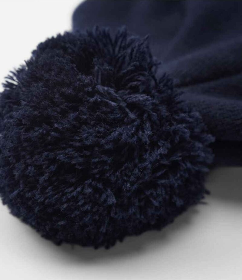 Beechfield Applique Patch Pom Beanie