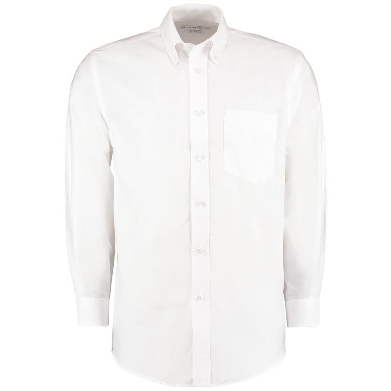 Kustom Kit Long Sleeve Classic Fit Workwear Oxford Shirt