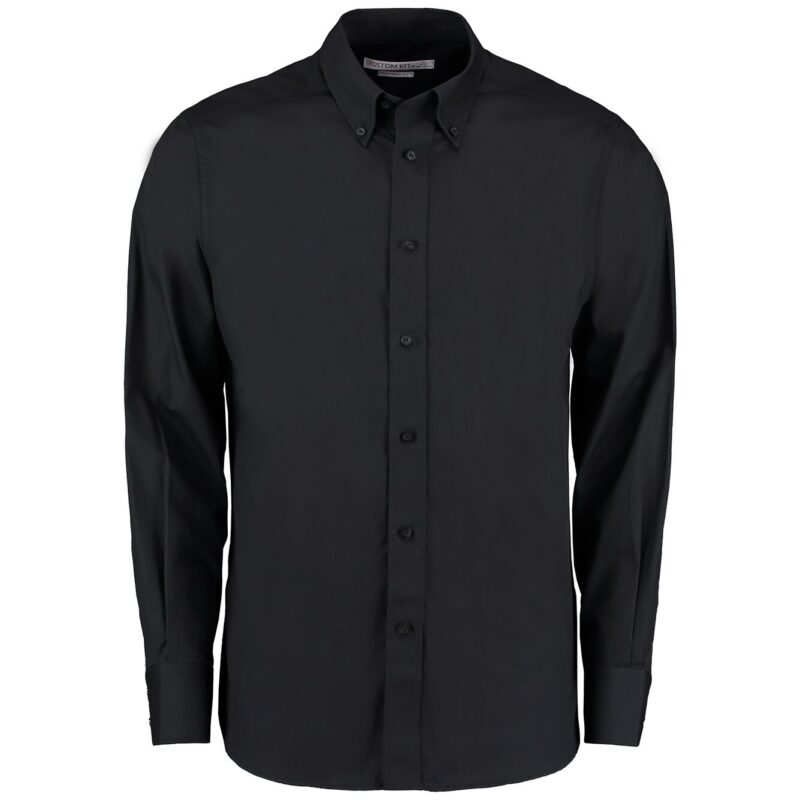 Kustom Kit Long Sleeve Tailored City Business Shirt