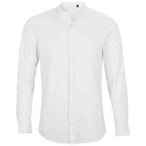 NEOBLU Bart Mao Collar Long Sleeve Poplin Shirt