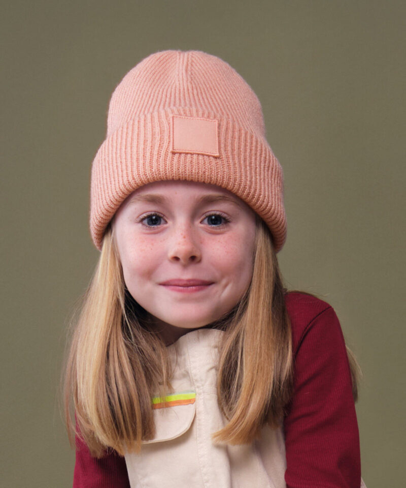Beechfield Kids Deep Cuffed Tonal Patch Beanie