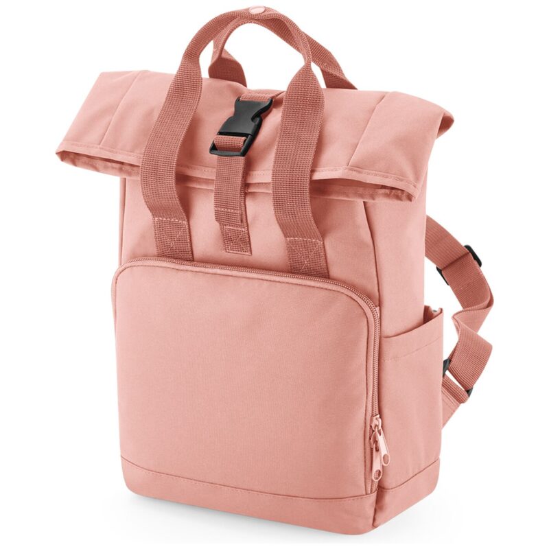 BagBase Recycled Mini Twin Handle Roll-Top Backpack