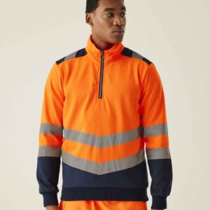 Regatta High Visibility Pro 1/4 Zip Sweatshirt