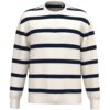 Ivory/Navy Stripes