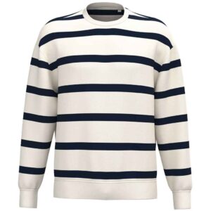 Native Spirit Unisex Striped Crew Neck Sweatshirt