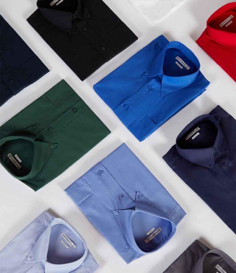 Kustom Kit Premium Short Sleeve Classic Fit Oxford Shirt