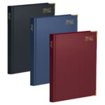 2027 A4 Executive Diary - Page a Day - Gold Gilt Page Edges