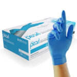 Unigloves Blue Pearl Disposable Nitrile Gloves - Medical Grade - Powder Free