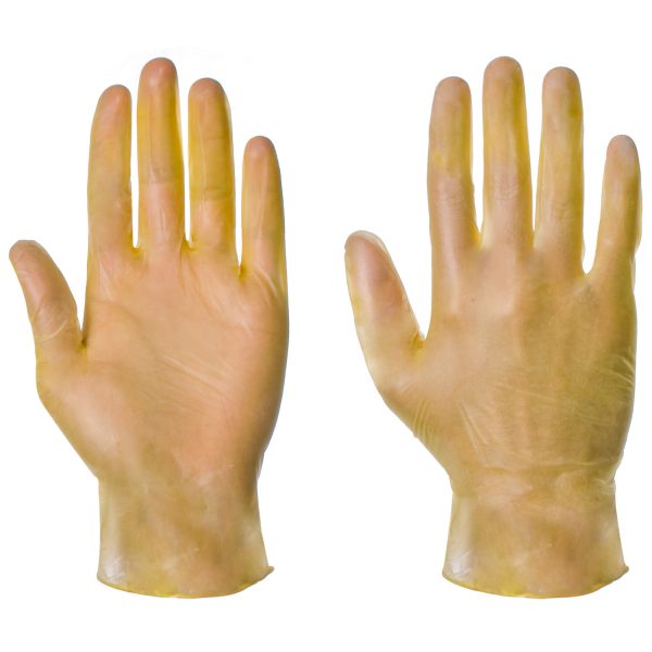 Supertouch Powdered Vinyl Gloves Yellow