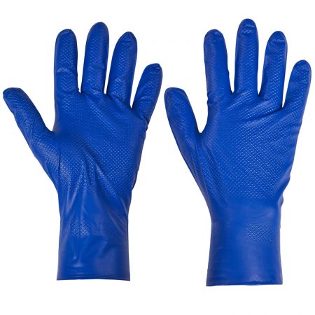 Supertouch PG-900 Blue Fish Scale Nitrile Disposable Glove