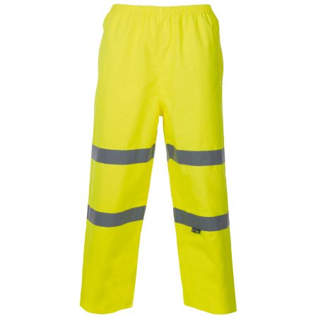 Supertouch Hi Vis Yellow Breathable Trousers - XL