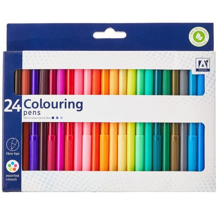U. Fibretip Colouring Pens Set 24pk