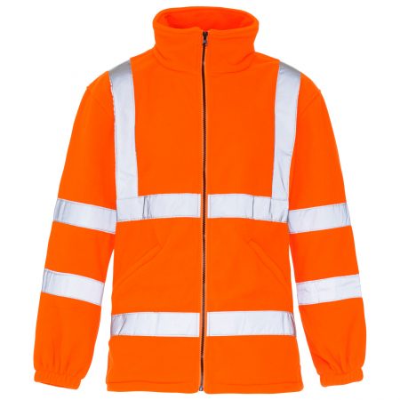 Supertouch Hi Vis Orange Fleece Jacket - 3XL
