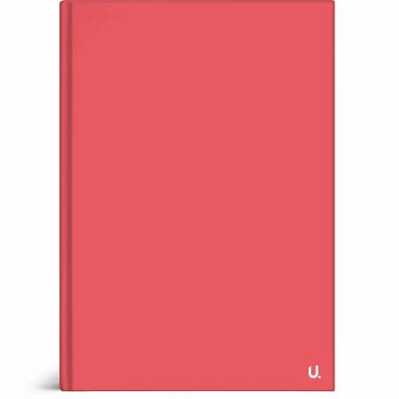 U.Stationery A5 Hardback Ruled Notebook Red Journal Planner Writing