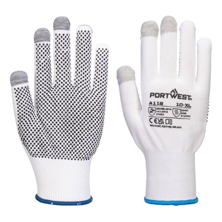 Portwest Grip 13 PVC Dotted Touchscreen Glove