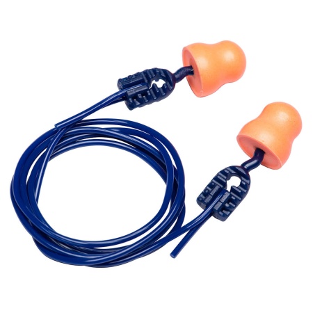 Portwest Easy Fit PU Ear Plugs Corded Orange EP12