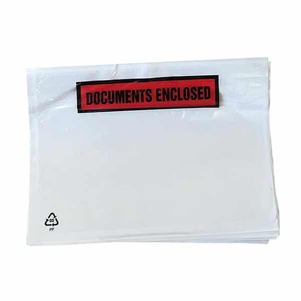 documents enclosed printed clear wallet for a4 size pack of 500