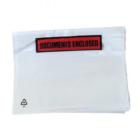 documents enclosed printed clear wallet for a6 size