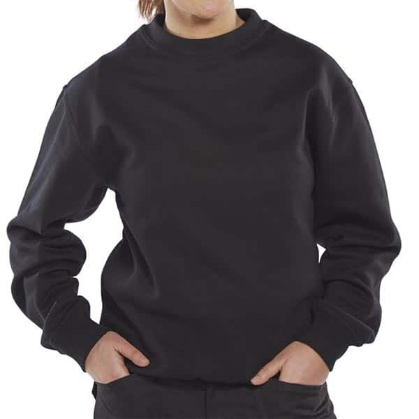 click-premium-polycotton-sweatshirt-black