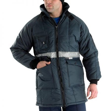 click workwear coldstar freezer jacket in navy