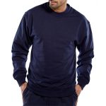 click-workwear-polycotton-sweatshirt-jumper-navy