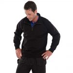 click-workwear-quarter-zip-sweatshirt-jumper-black3