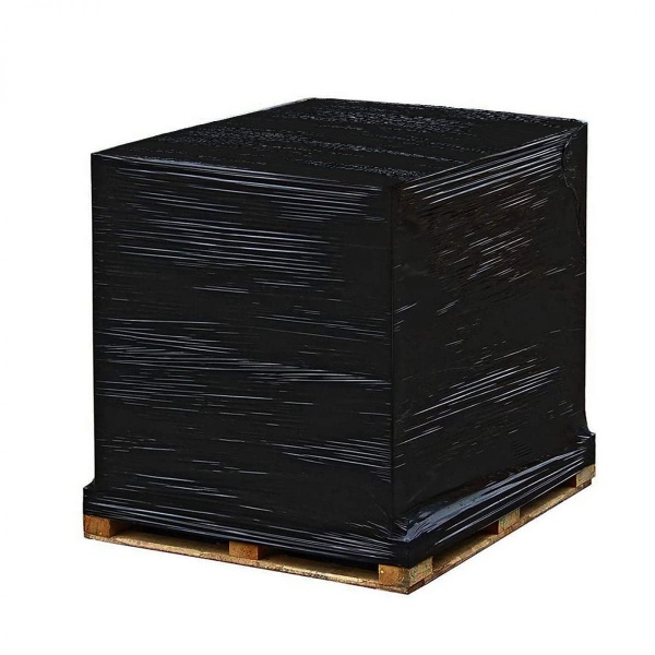 Heavy Duty Shrink Pallet Wrap Cling Film Black 400mm 150m 20mu Stretch Packaging