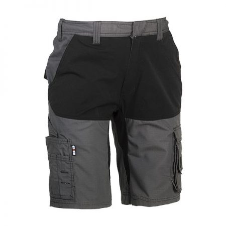 herock hespar work shorts in grey and black