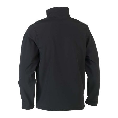 herock julius softshell zip-up black jacket reverse