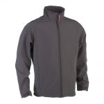 herock julius softshell zip-up grey jacket