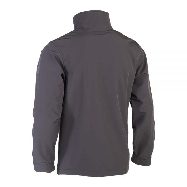 herock julius softshell zip-up grey jacket reverse