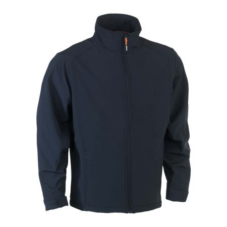 herock julius softshell zip-up navy jacket